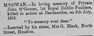 John McGowan Remembered