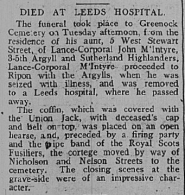 John McIntyre 3/5th Funeral