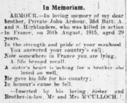 John Armour(2nd Argylls)