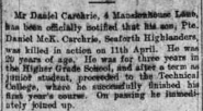 Daniel McK Carchrie