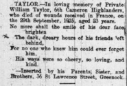 William Taylor (Cameron Highlanders)