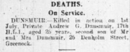 Andrew G Dunsmuir