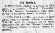 Edward Alexander (KOSB)
