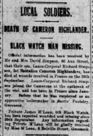 Richard Simpson (Cameron Highlanders)