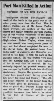 Robert Taylor - Royal Scots
