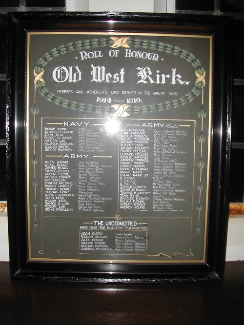 Old West Kirk War Memorial