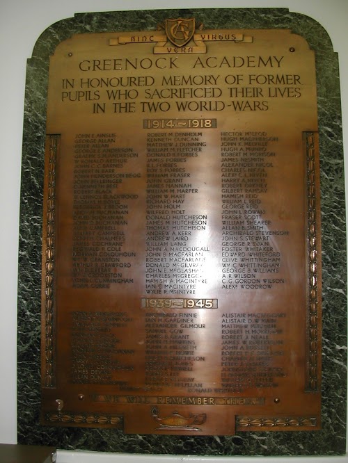 Greenock Academy War Memorial
