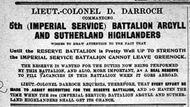 5th Argyll and Sutherland Highlanders